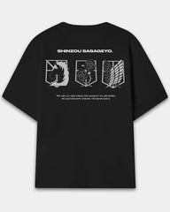 Men Shinzou Sasageyo Oversized tshirt