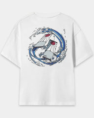 Men Tanjiro Wave Oversized tshirt